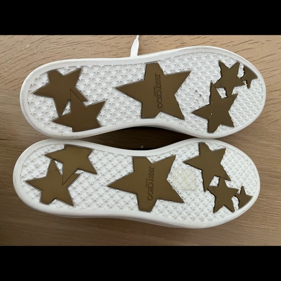 Jimmy Choo running shoes, size 35.5. These are gold in colour. - Picture 4 of 11